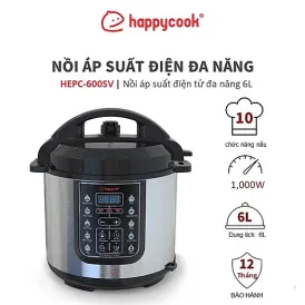 Nồi áp suất điện tử Happy Cook 6L HEPC-600SV